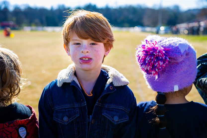 Students run in a Turkey Trot